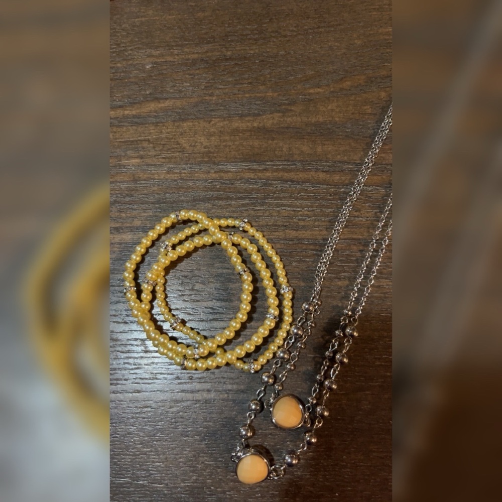 Elegant Gold and Silver Jewelry Set